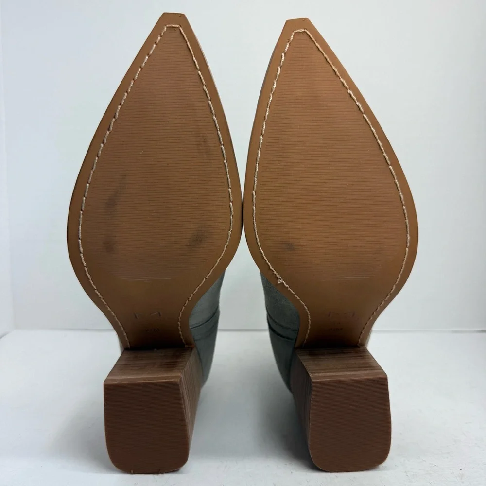 NWOT Marc Fisher Alva Suede Ankle Bootie‎ Gray Women’s Size 9.5